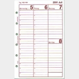 6210 Wochenkalender Mit Stundenleiste , pro Woche 2 Seiten