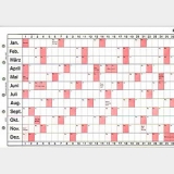 6250 Planungskalender gefalzt, zweifarbig,